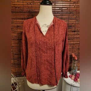 Knox Rose Brick Red Blouse